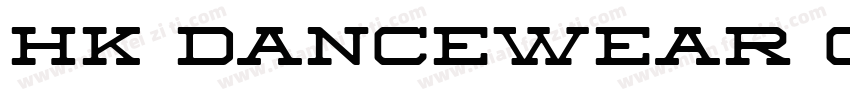 HK Dancewear Co.字体转换